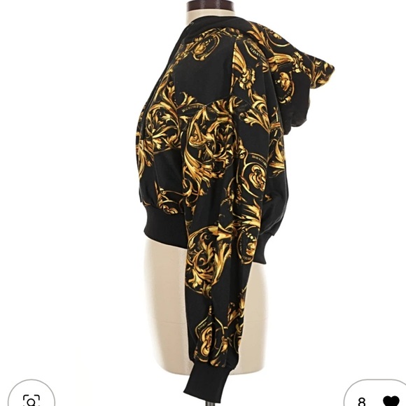 Versace Jeans Couture Baroque Cropped Hoodie – NWT - Picture 5 of 9